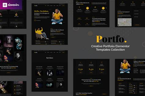 Portfo - Creative Portfolio Elementor Template Kit by bosathemes | ThemeForest