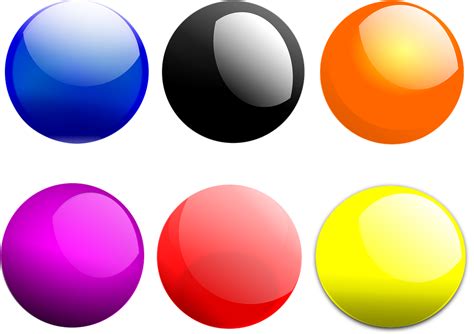 Balls Round Gloss · Free vector graphic on Pixabay