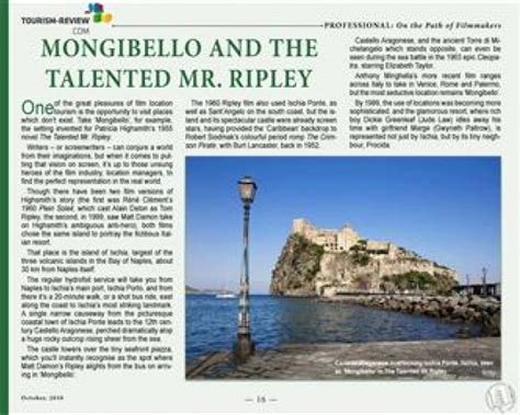 Italian Mongibello Tours & The Talented Mr. Ripley | .TR