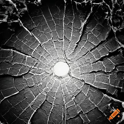 Radial ground crack texture