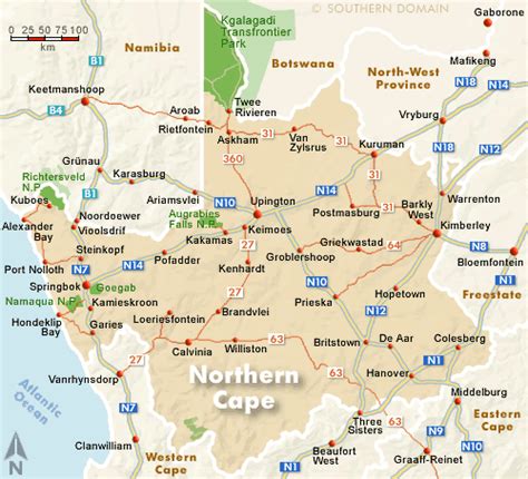 Northern Cape Map, South Africa