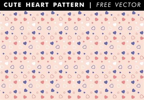 Cute Heart Pattern Free Vector 104999 Vector Art at Vecteezy