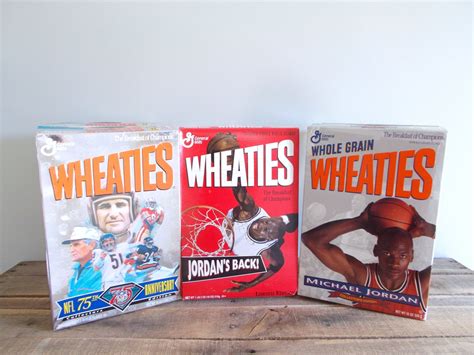 Wheaties Sports Cereal Boxes Collection of Six