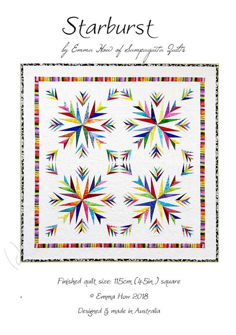 Starburst PDF Quilt Pattern | Etsy