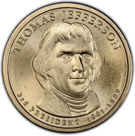 USA $1 "Thomas Jefferson" 2007 coin value KM# 403 | coinscatalog.NET