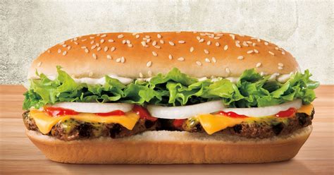Burger King Extra Long Buttery Cheeseburger