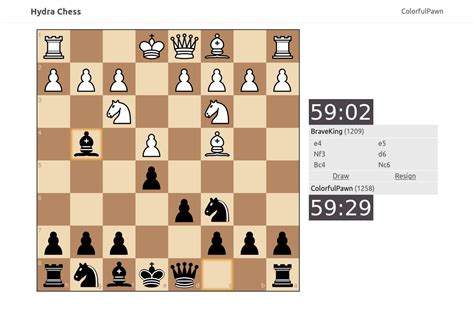 GitHub - aedobrynin/hydraChess: Website to play chess online