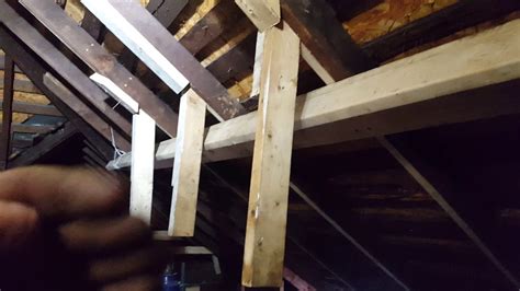 Repairing Broken Rafters And Removing Bowing - YouTube