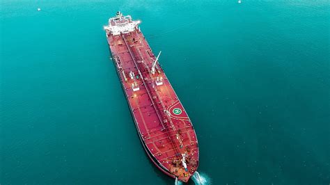 HD wallpaper: oil tanker, vessel, ship, sea, vehicle, water, high angle ...