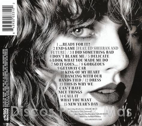 Discos Pop & Mas: Taylor Swift - reputation