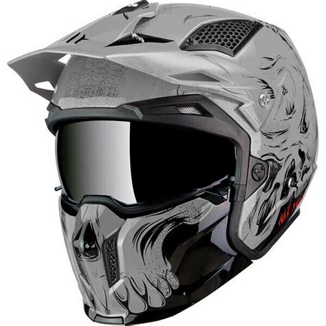 MT STREETFIGHTER FULL FACE OFF ROAD SKULL MOTORCYCLE HELMET DARKNESS ...