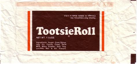 1960s Tootsie Roll – Candy Wrapper Archive