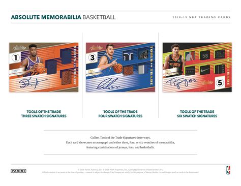 2018-19 Panini Absolute Memorabilia NBA Basketball Cards – Go GTS