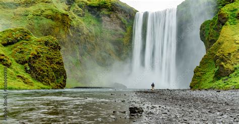 Skogafoss Iceland Stock Photo | Adobe Stock