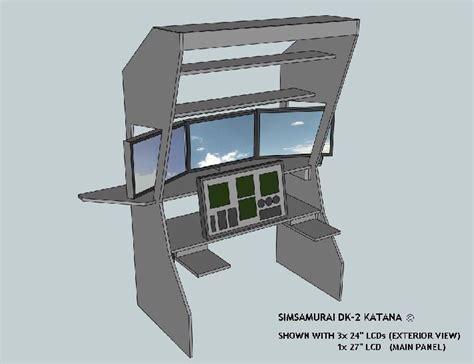 DIY Flight Simulator Cockpit Blueprint Plans and Panels | Flight ...