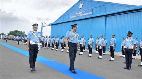 Air Marshal reviews preparedness of AFS Thanjavur - The Hindu