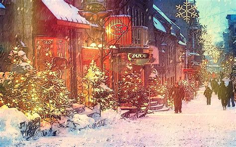 Christmas In City Wallpapers - Wallpaper Cave