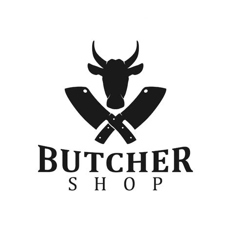 Premium Vector | Meat shop logo