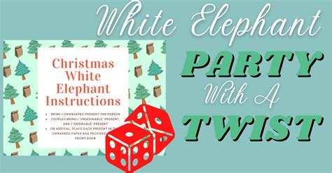 White Elephant Gift Exchange Invitation