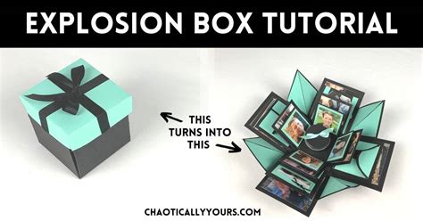 Explosion Box DIY Instructions - Chaotically Yours