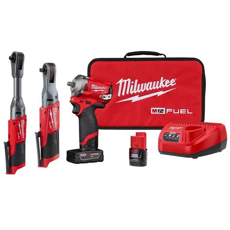 Milwaukee M12 FUEL 12-Volt Lithium-Ion Brushless Cordless 3/8 in ...