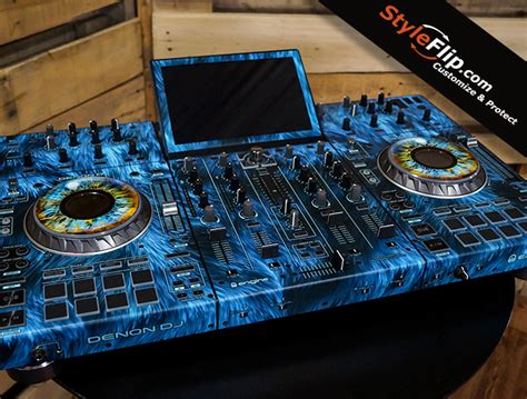 Denon Prime 4 custom skins, created online by StyleFlip.com