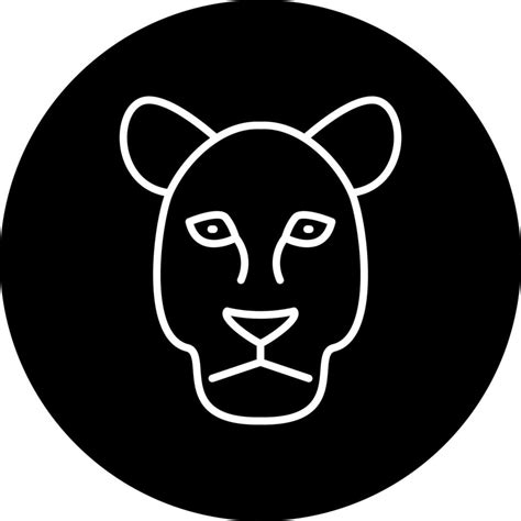 mountain lion Vector Icon Style 22544895 Vector Art at Vecteezy