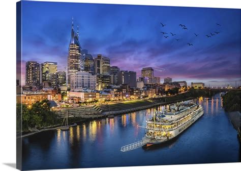 Nashville Skyline Wall Art, Canvas Prints, Framed Prints, Wall Peels ...