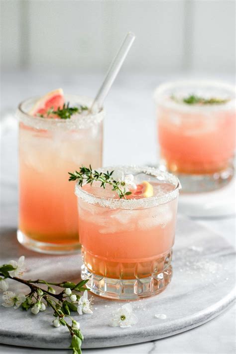 grapefruit thyme mocktail | Flowers in the Salad | Recipe | Alcohol free drinks, Mocktails ...