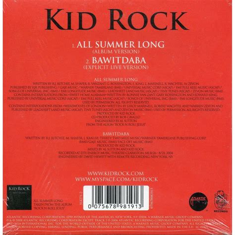 All summer long by Kid Rock, CDS with didierf - Ref:117988992