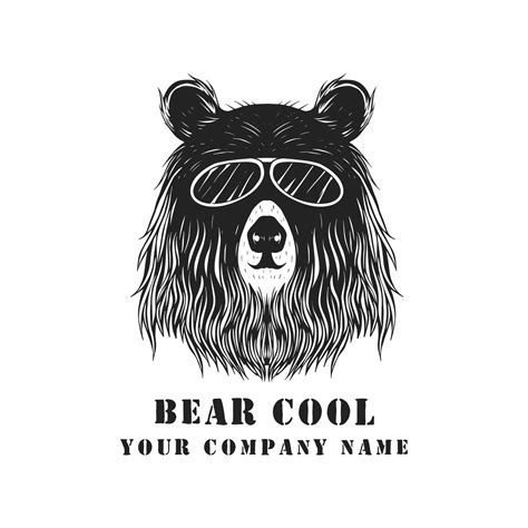 cool bear logo vintage 14946159 Vector Art at Vecteezy