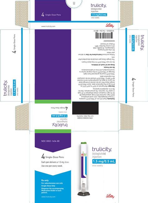 Trulicity - FDA prescribing information, side effects and uses