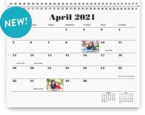 Personalised Calendars | 2021 Photo Calendar | Snapfish AU