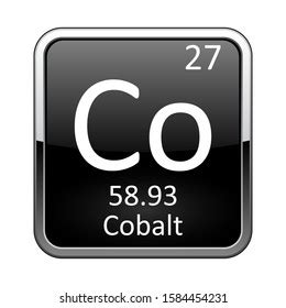 Cobalt Symbolchemical Element Periodic Table On Stock Vector (Royalty ...