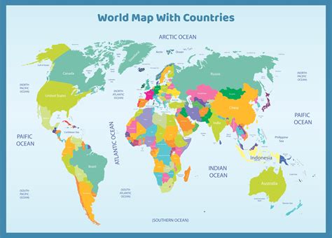 Large World Map - 10 Free PDF Printables | Printablee