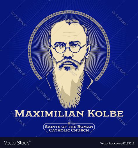 Saint Maximilian Maria Kolbe Vector Illustration Outl - vrogue.co