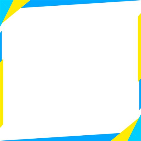 Abstract Blue And Yellow Border, Borders, Abstract, Blue Border PNG Transparent Clipart Image ...