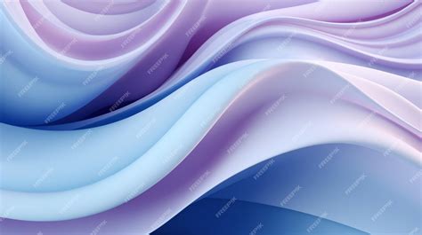 Premium Photo | A light blue and light purple matte abstract geometric shape surreal curvaceous