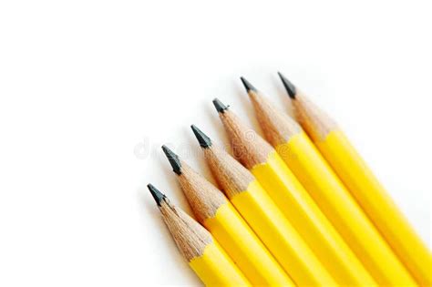 Yellow pencils stock image. Image of object, office, stationery - 432139