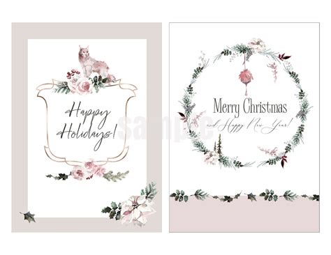 DIY Holiday Greetings: Free Printable Christmas Cards