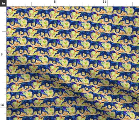 Cosmic trotting Chesapeake bay Retriever Fabric | Spoonflower