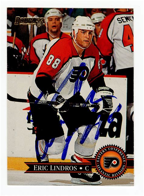 Lot Detail - Eric Lindros Signed Donruss Hockey Card