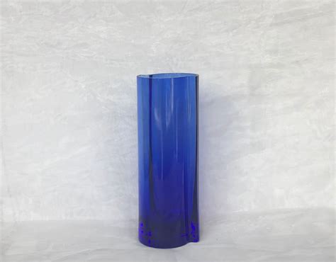 Vintage Cobalt Blue Arabic Glass Vase, Hand Painted w/ Gold Accent, Nice! - agrohort.ipb.ac.id