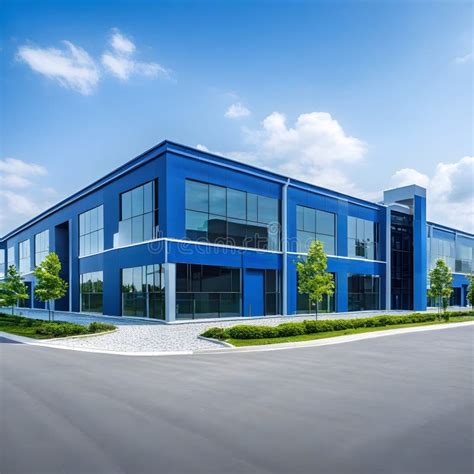 A Contemporary Business Building Situated in an Industrial Park Stock ...