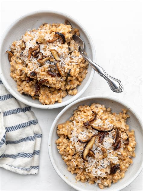 Shiitake Farro Risotto - The Mindful Hapa