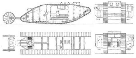 Tank, Ww1 tanks, Blueprints