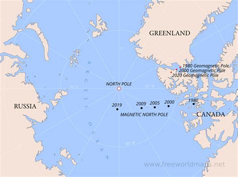 North Pole maps - by Freeworldmaps.net