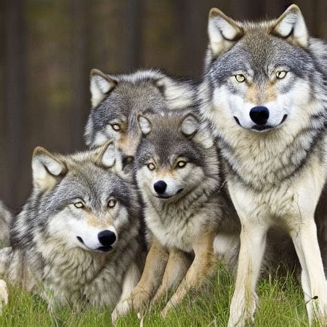 Pack of Gray Wolves by dragon192739 on DeviantArt