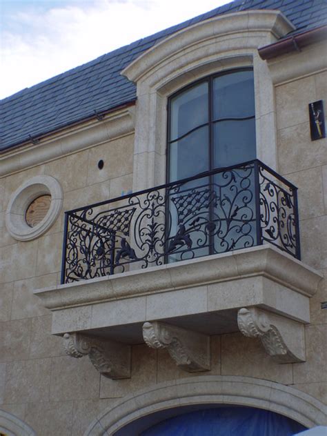 French Limestone - Traditional - Balcony - Los Angeles - by Monarch Stone International