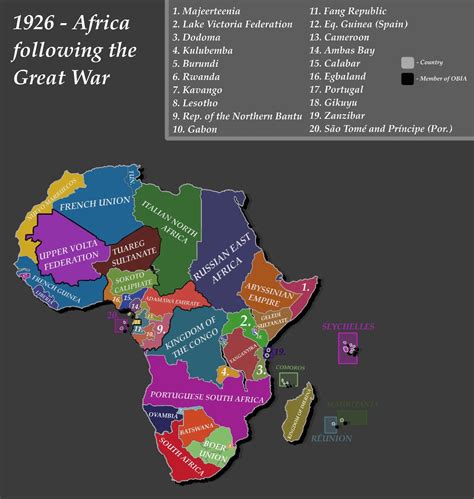 Africa after the Great War, 1926 : r/imaginarymaps